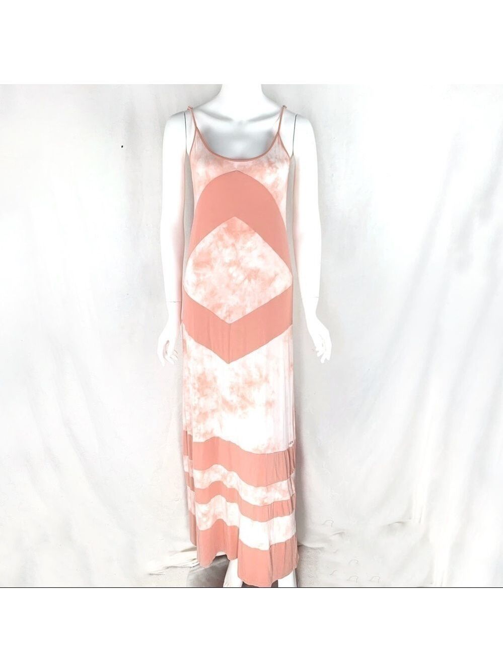 EUC-BEAUTIFUL Coral Ripcurl Summer Fun Maxi Dress